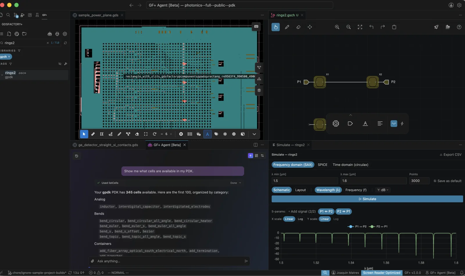 Schematic and layout editor